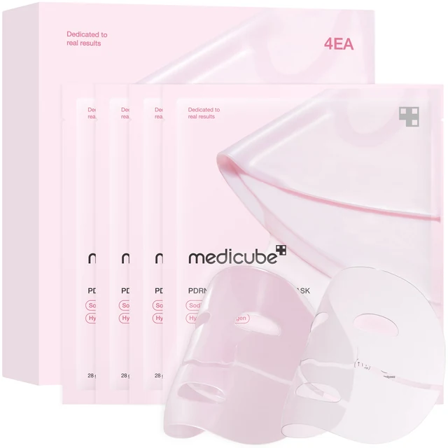 Medicube PDRN Pink Collagen Gel Mask — 4 mascarillas de 28 g